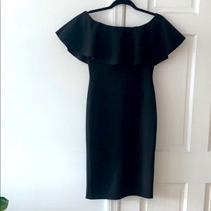 Black bodycon dress